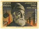 JAMSETJI TATA (INDUSTRIALIST) 0495 Indian Post