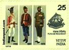 UNIFORMS OF 1799, 1901 & 1979 WITH BADGE 0908 Indian Post
