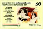 PAINTING OF RANI LAKSHMI BAI BY M.H.HUSS 1311 Indian Post